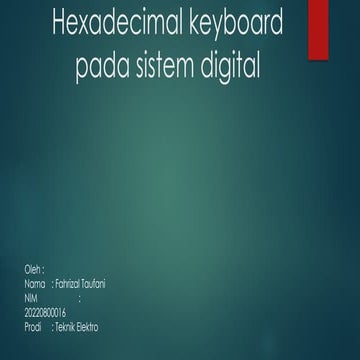 Pertemuan  4 - Referensi Untai Hexadecimal Keyboard_Teknik Elektro