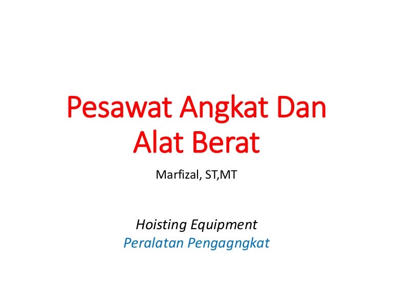 Pertemuan 4 Pesawat Angkat