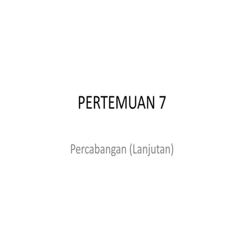 Pertemuan 7+