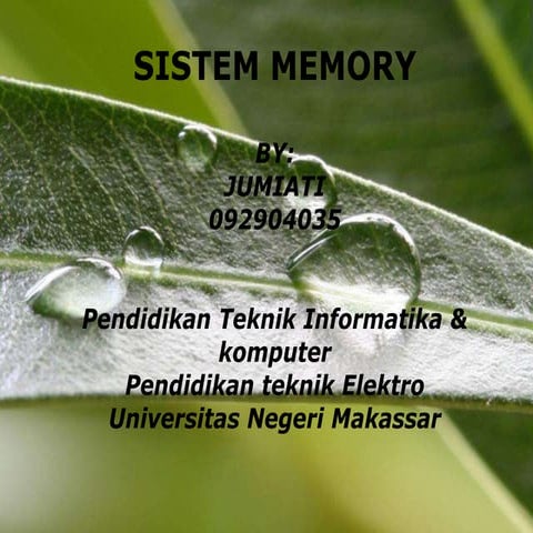 Memory Komputer | PPTX