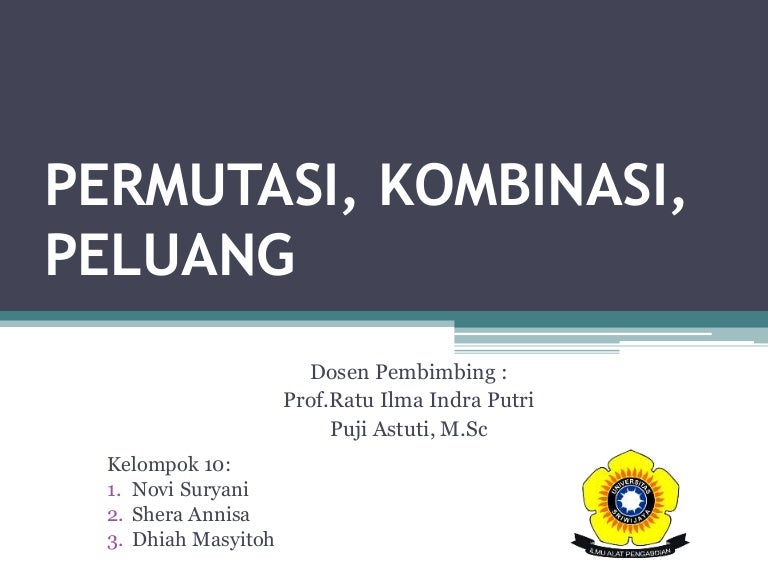 Peluang Permutasi Kombinasi