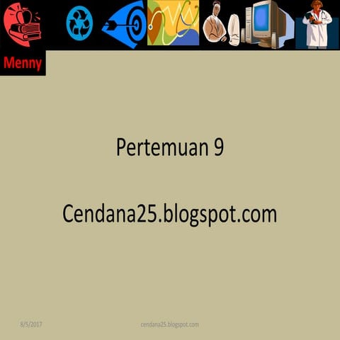 Algoritma&Pemrograman C++ Pertemuan 9