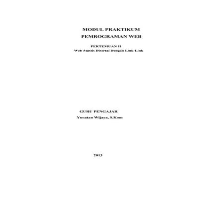 Web Stastis disertai dengan link-link