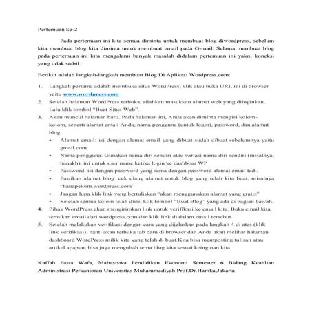 Resume Perkuliahan Praktek Arsip Elektronik By Kaffah Fasta Wafa