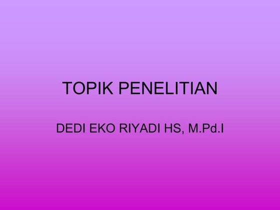 PPT Template Kualitatif bagus untuk yang sedang sempro | PPTX