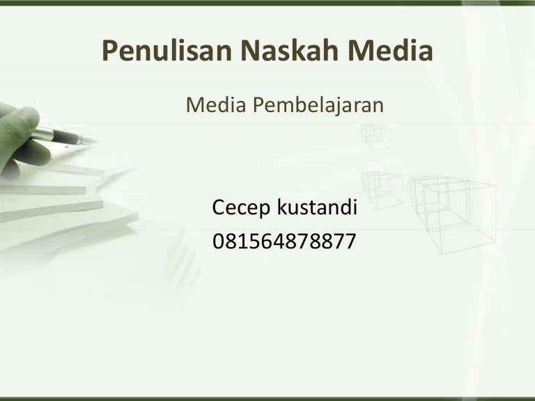 Contoh Naskah Media Pembelajaran