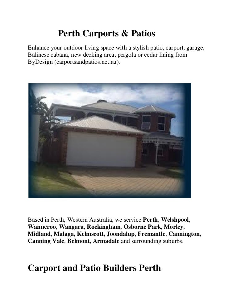 Perth Carports Builder Perth