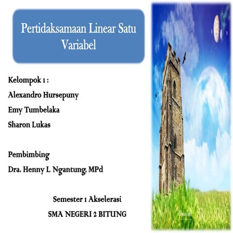Pertidaksamaan Linear Satu Variabel Matematika Konsep Dasar