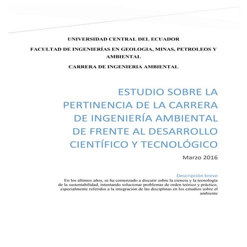 Pertinencia ambiental 2019