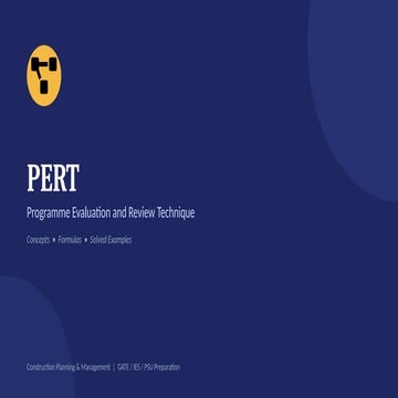 Comprehensive Guide to PERT: Concepts, Formulas, and Project Scheduling ...