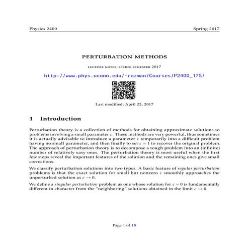 Perturbation methods last | PPTX