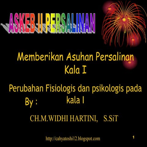 Perubahan fisio & psiko kala i