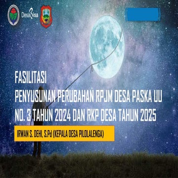 Materi Perubahan Rencana Pembangunan Jangka Menegah Desa Tahun 2024