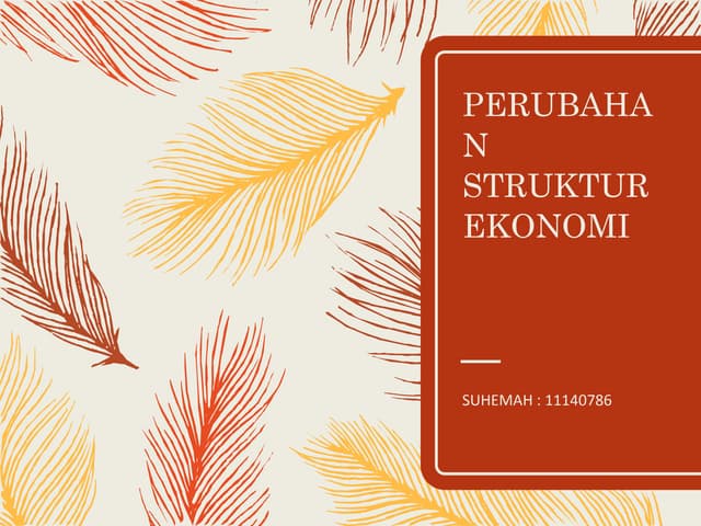 Perubahan struktur ekonomi
