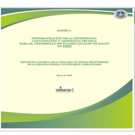 Peru planificación local en salud  mayo08