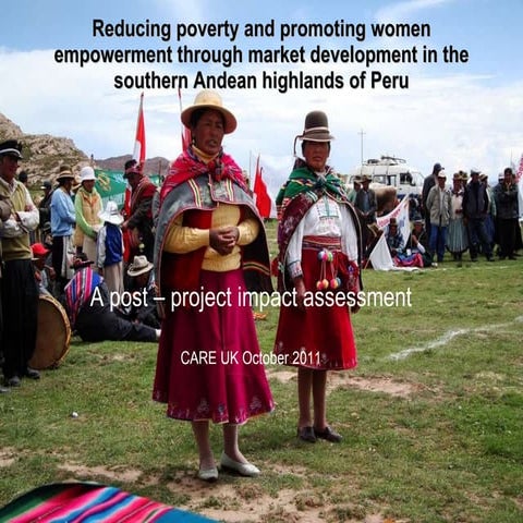 Reducing poverty and promoting women empowerment through market development i...