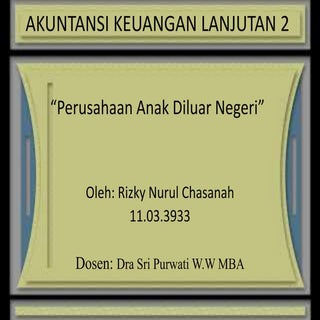 Perusahaan anak diluar negeri