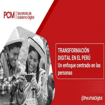 PERU_Transformacion digital en el Peru enfoque | PDF