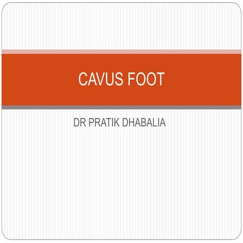 Pes cavus