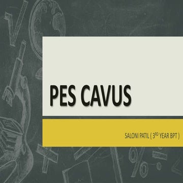 Pes cavus (High ArchFoot) - PHYSIO