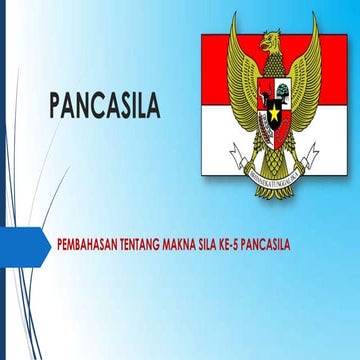 Pesentasi pancasila(sila ke 5)