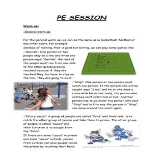 Badminton. P.E. Session