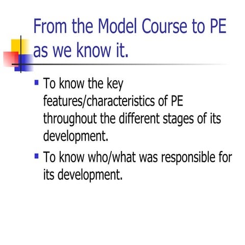 Development of physical education | PPT