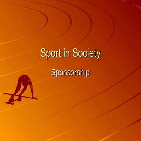Sponsorship in Sports | PPTX