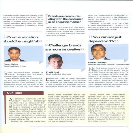 Marketing Ideas  & Thoughts 