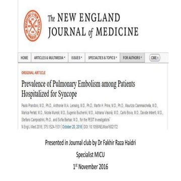 Pesit trial New England Journal of Medicine