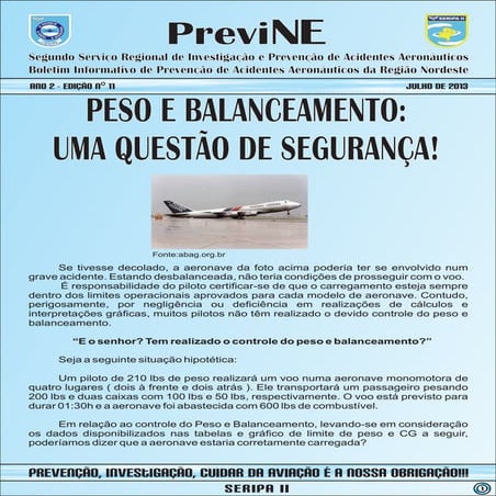 Peso e balanceamento