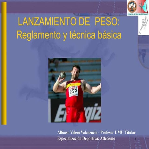 Peso: reglamento y tecnica