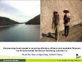 thumbnail of  Empowering local people in ensuring effective, efficient and equitable Payment for Environmental Services in Dak Nong and Son La