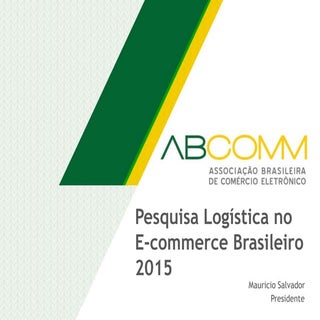 Pesquisa Logistica no Ecommerce 2015