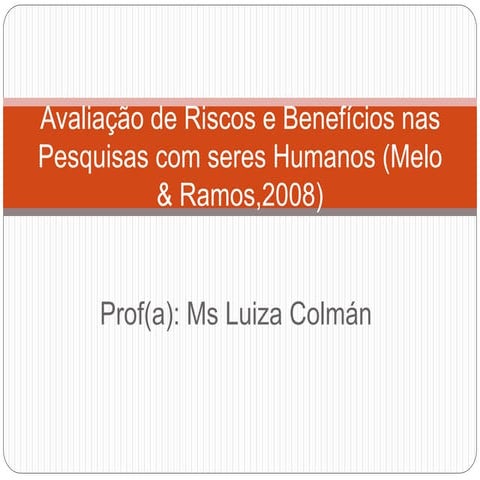 Pesquisa com seres humanos