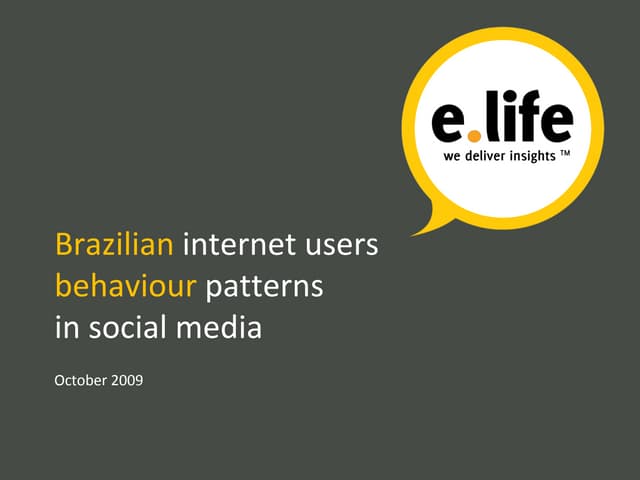 Brazilian internet users  behaviour...