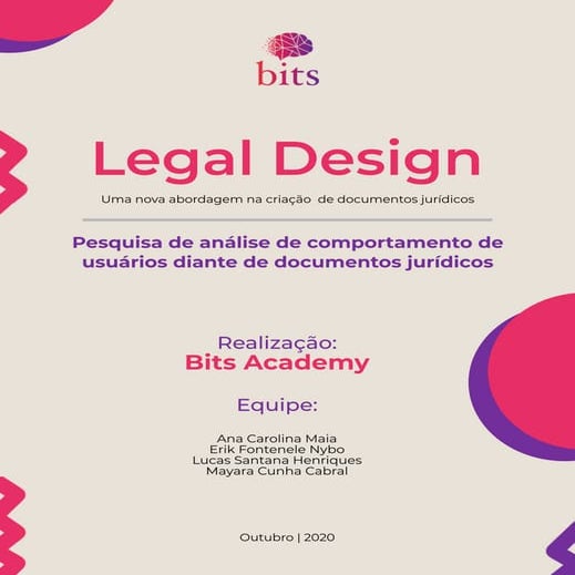 Pesquisa sobre a aplicacao de legal design e comportamento do usuario