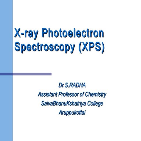 Photo Electron Spectroscopy