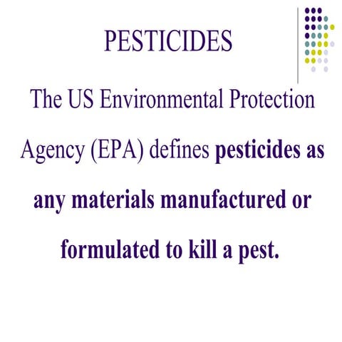 Pesricides