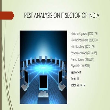 PEST ANALYSIS OF IT SECTOR IN INDIA