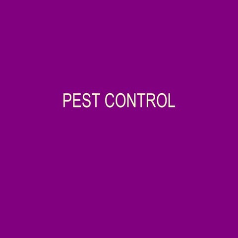 Pest control