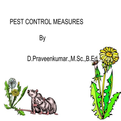 Pest control measures