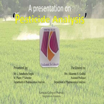 Pesticide analysis