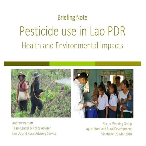 Pesticide briefing note 2018