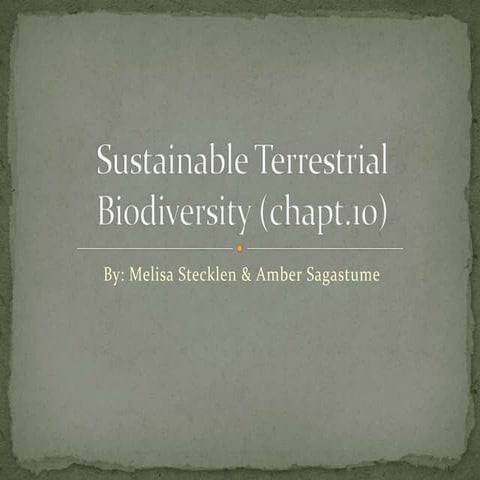 Pesticides and biodiversity