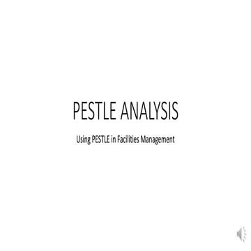 Pestle analysis in FM