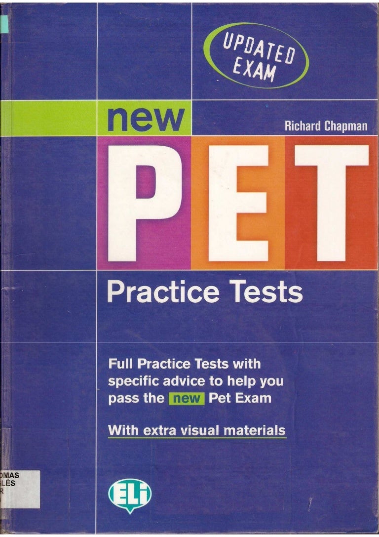 PET, practice tests. full practice tests with specific advice