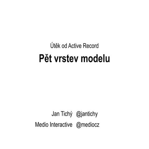Pět vrstev modelu