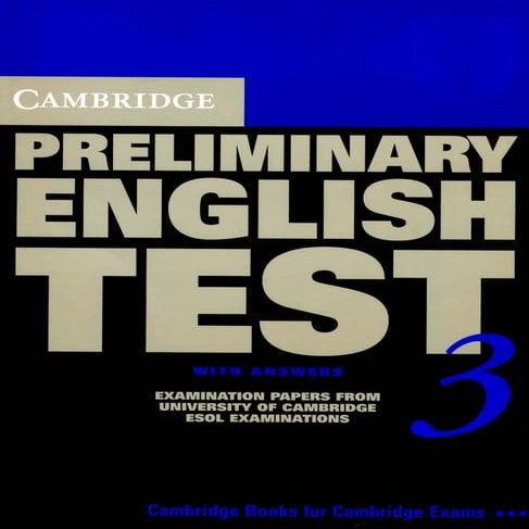 Cambridge KET 1 with answers | PDF