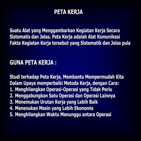 Peta kerja